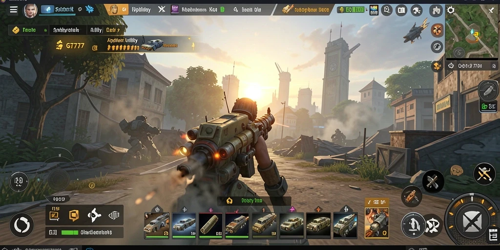 Screenshot utama GT777 menampilkan antarmuka aplikasi yang modern dan user-friendly.