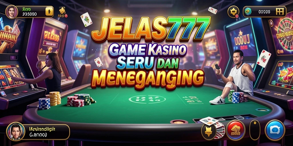 Tampilan gameplay menarik dari JELAS777 dalam dunia Kasino.