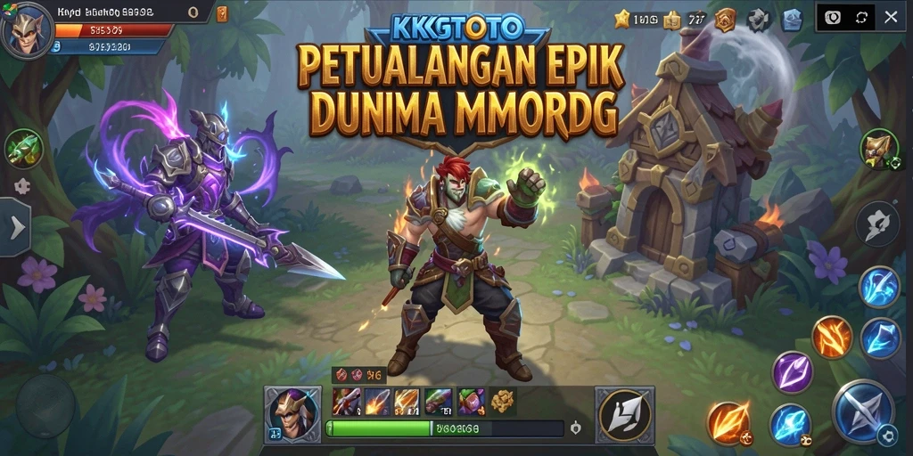 Tampilan gameplay KPKTOTO yang menakjubkan dalam dunia MMORPG.
