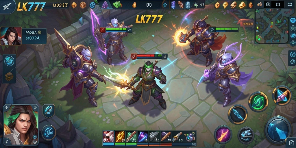 Tampilan gameplay LK777 yang menegangkan dan strategis.