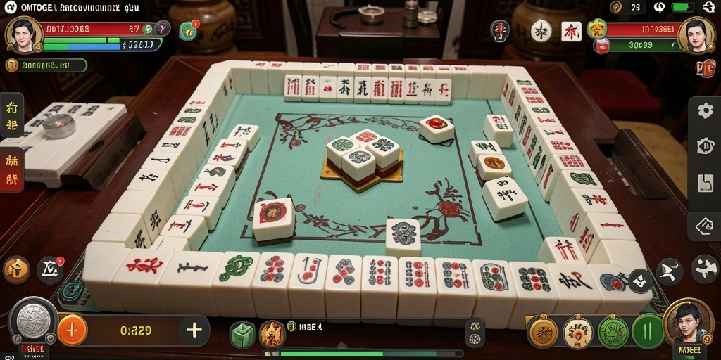 Screenshot utama OMTOGEL menampilkan gameplay Mahjong yang seru dan interaktif.
