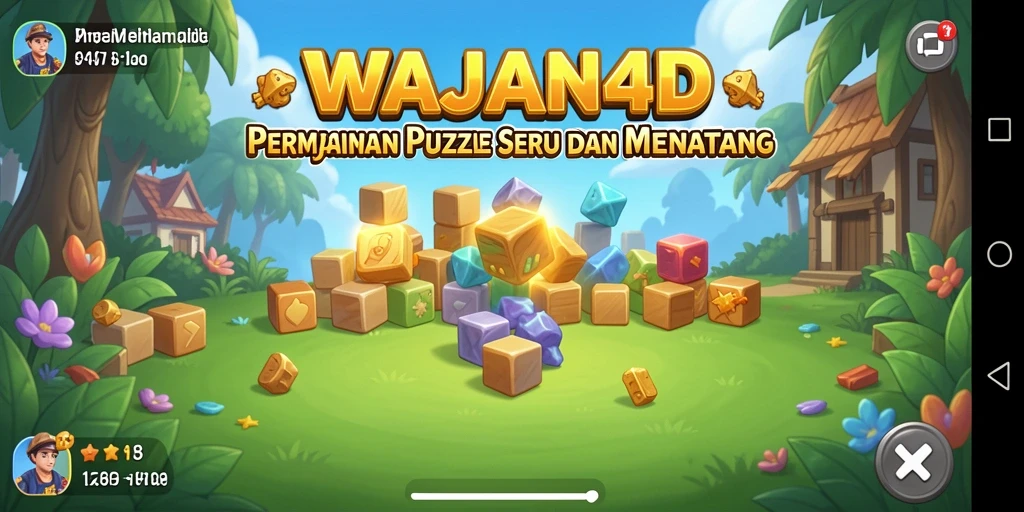 Tampilan gameplay menantang dan seru dalam WAJAN4D.